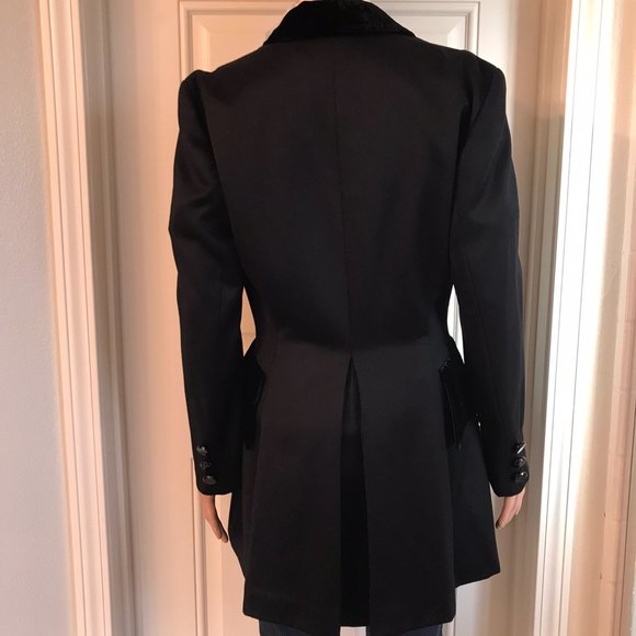 Vintage Tahari Black light dress coat Size 6 - Picture 7 of 13